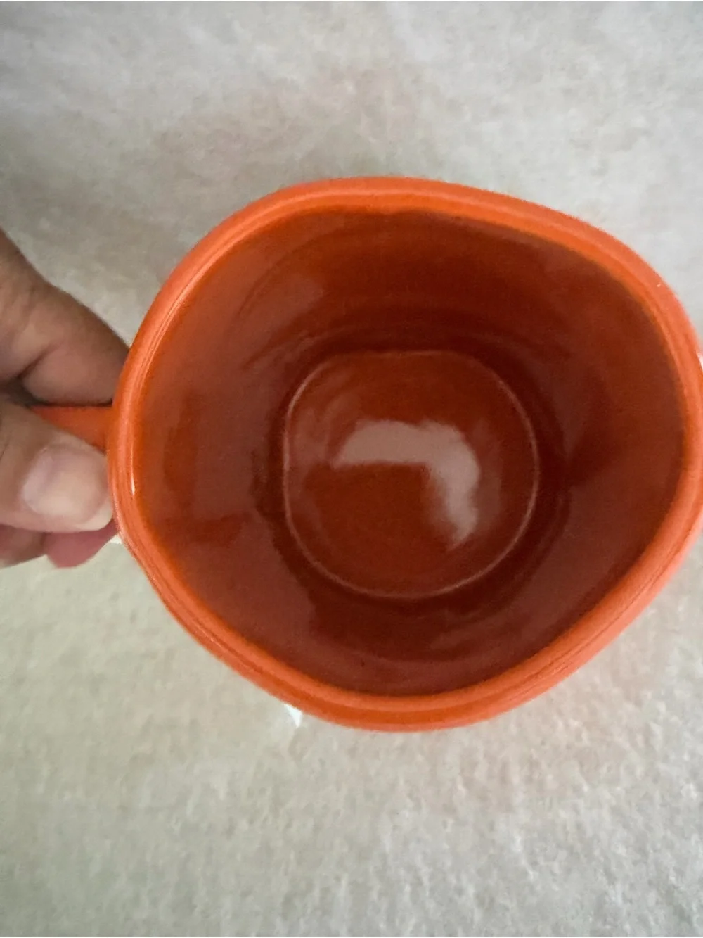 Rae Dunn Orange Peanuts 'Grateful for Friends' Ceramic Mug with Character Panel
